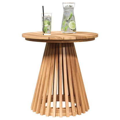 Gartenseitertisch Braun 50 x 50 x 49,5 cm Teak-Massivholz