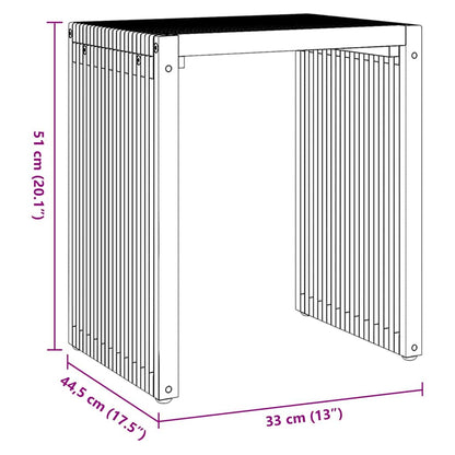 Nest von Beistelltischen Manuell 3 pcs Braun 33 x 44,5 x 51 cm