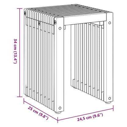 Nest von Beistelltischen Manuell 3 pcs Braun 33 x 44,5 x 51 cm