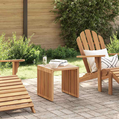 Garten Beistelltisch Braun 45 x 42.5 x 45 cm Teak-Massivholz