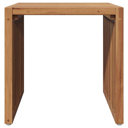 Garten Beistelltisch Braun 45 x 42.5 x 45 cm Teak-Massivholz