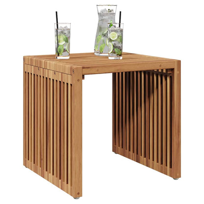 Garten Beistelltisch Braun 45 x 42.5 x 45 cm Teak-Massivholz