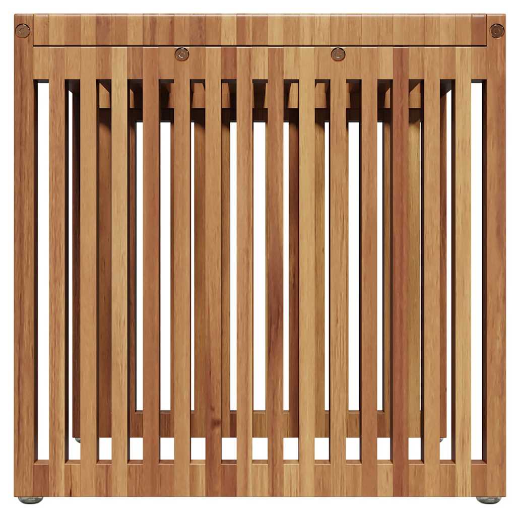 Garten Beistelltisch Braun 45 x 42.5 x 45 cm Teak-Massivholz