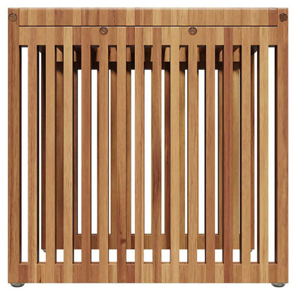 Garten Beistelltisch Braun 45 x 42.5 x 45 cm Teak-Massivholz