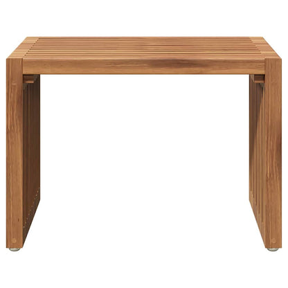 Garten Beistelltisch Braun 50 x 32,5 x 35 cm Teak-Massivholz