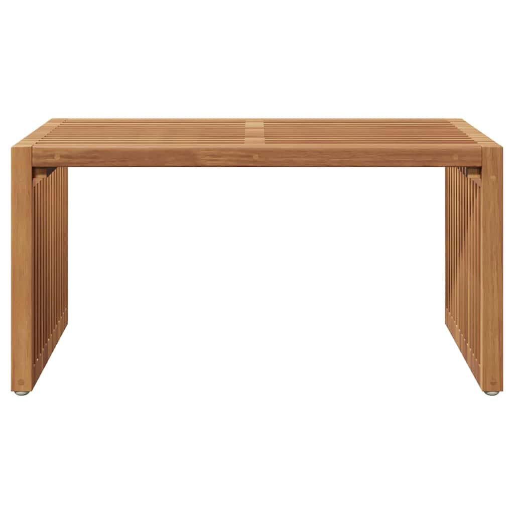 Garten Beistelltisch Braun 70 x 37,5 x 35,5 cm Teak-Massivholz