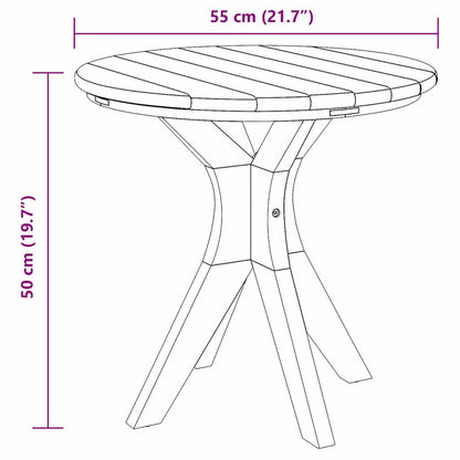 Couchtisch Braun 55 x 55 x 51 cm Teak-Massivholz