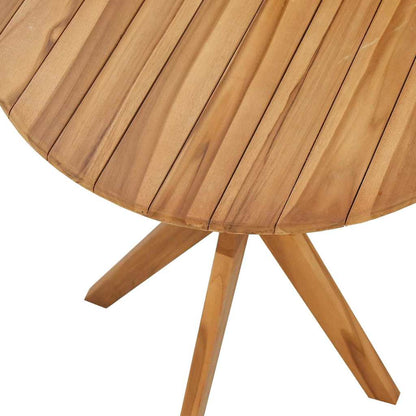 Bistrotisch Braun 70 x 70 x 75 cm Teak-Massivholz