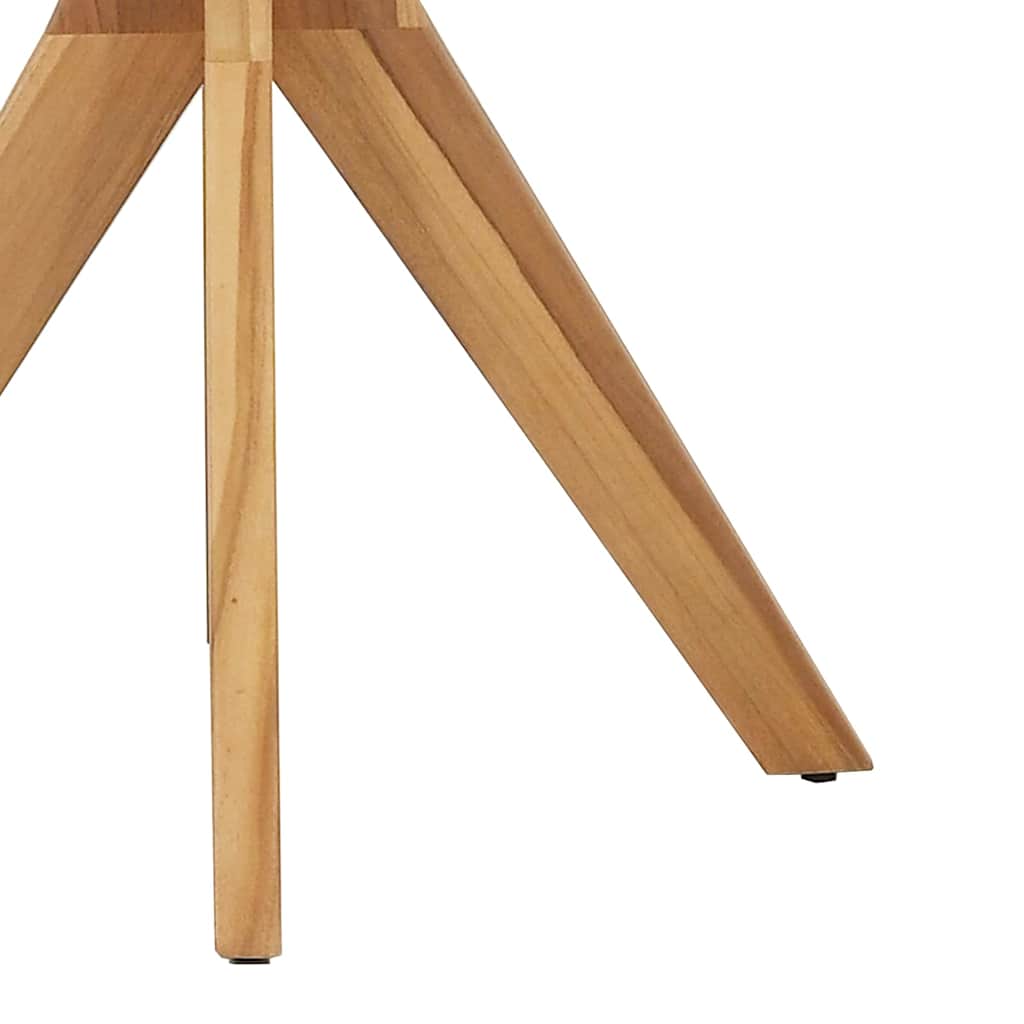 Bistrotisch Braun 70 x 70 x 75 cm Teak-Massivholz