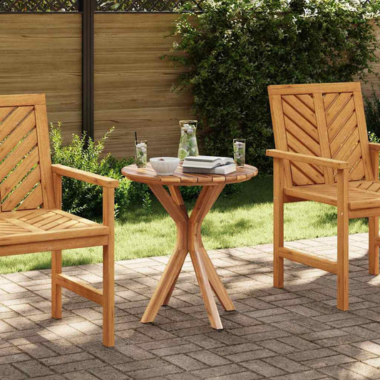 Bistrotisch Braun 70 x 70 x 75 cm Teak-Massivholz