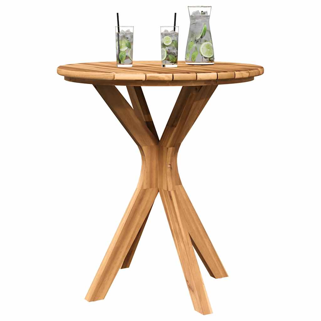 Bistrotisch Braun 70 x 70 x 75 cm Teak-Massivholz