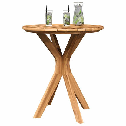 Bistrotisch Braun 70 x 70 x 75 cm Teak-Massivholz