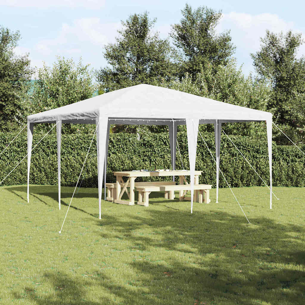 Party-Zelt Weiß 400 x 400 x 266 cm Polyester, Stahl