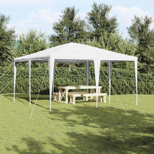 Party-Zelt Weiß 400 x 400 x 266 cm Polyester, Stahl