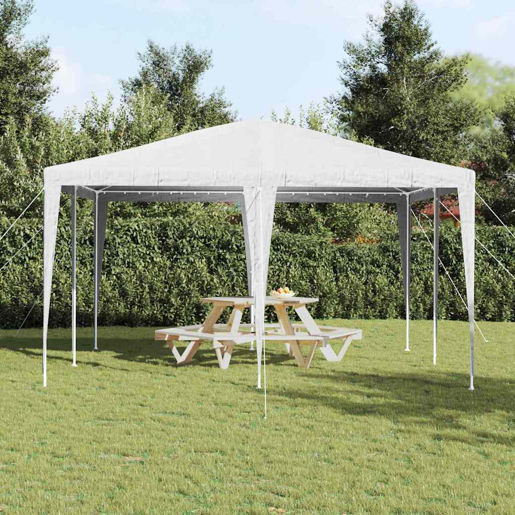 Party-Zelt Weiß 400 x 400 x 266 cm Polyester, Stahl