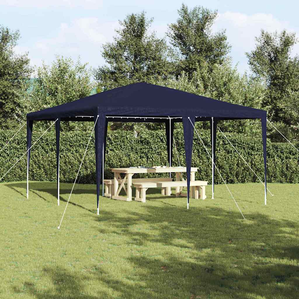 Party-Zelt Blau, Weiß 400 x 400 x 266 cm Polyester, Stahl