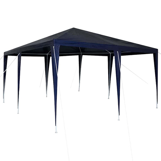 Party-Zelt Blau, Weiß 400 x 400 x 266 cm Polyester, Stahl