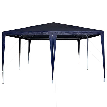 Party-Zelt Blau, Weiß 400 x 400 x 266 cm Polyester, Stahl