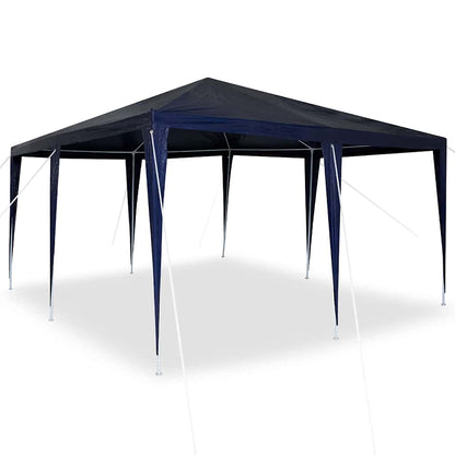 Party-Zelt Blau, Weiß 400 x 400 x 266 cm Polyester, Stahl
