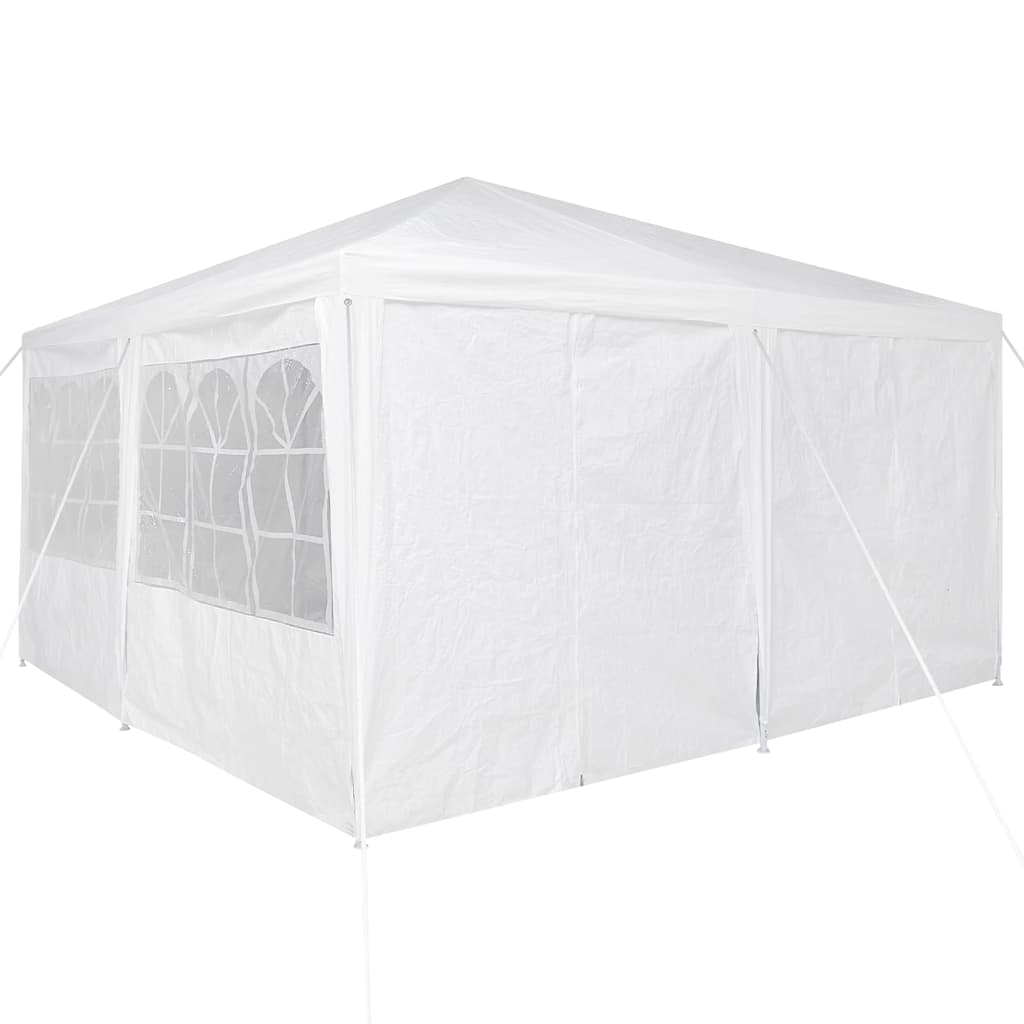 Party-Zelt Weiß 400 x 400 x 266 cm Polyester, Stahl