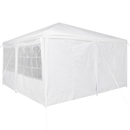 Party-Zelt Weiß 400 x 400 x 266 cm Polyester, Stahl