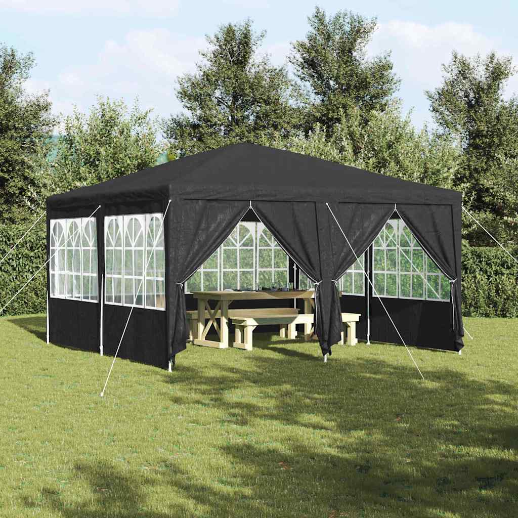 Party-Zelt Anthrazit, Weiß 400 x 400 x 266 cm Polyester, Stahl