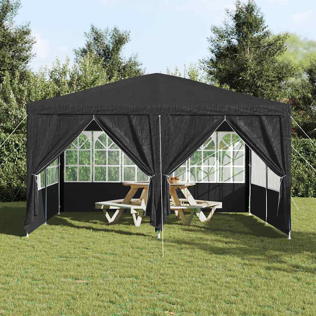 Party-Zelt Anthrazit, Weiß 400 x 400 x 266 cm Polyester, Stahl