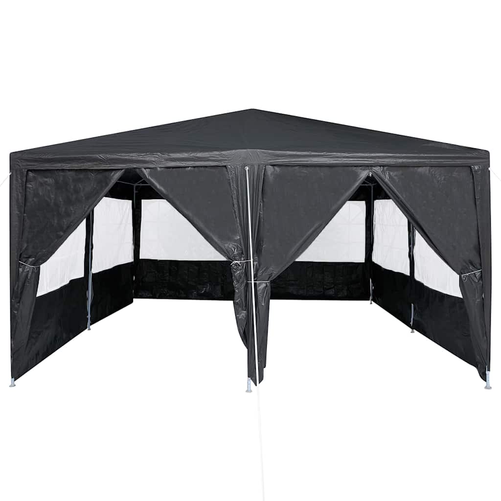 Party-Zelt Anthrazit, Weiß 400 x 400 x 266 cm Polyester, Stahl