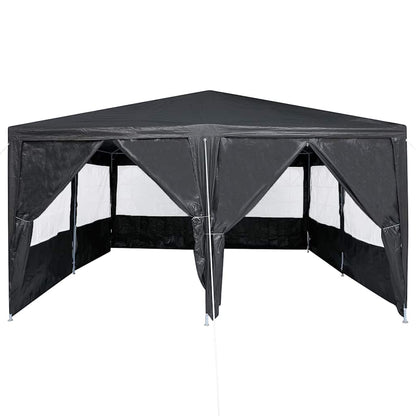 Party-Zelt Anthrazit, Weiß 400 x 400 x 266 cm Polyester, Stahl