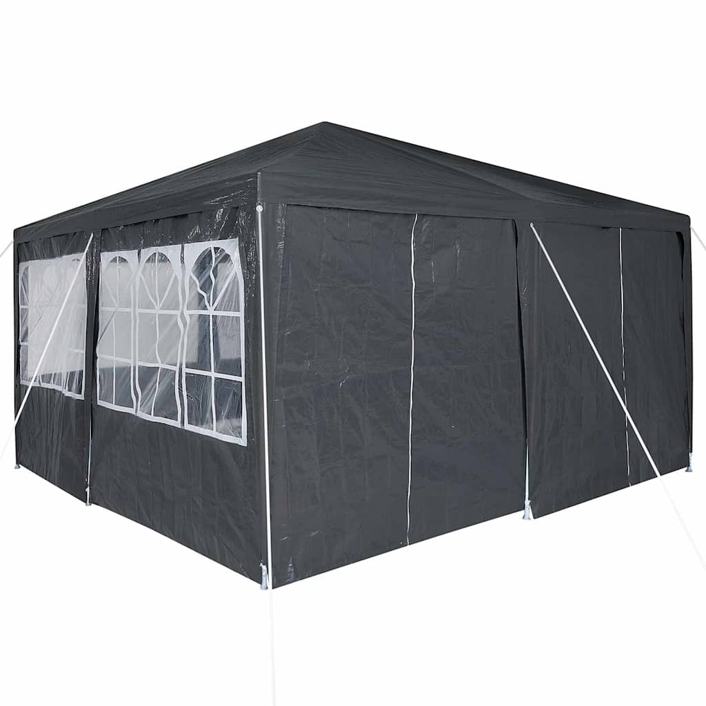 Party-Zelt Anthrazit, Weiß 400 x 400 x 266 cm Polyester, Stahl