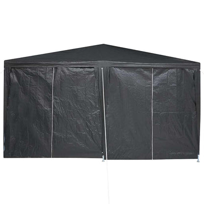 Party-Zelt Anthrazit, Weiß 400 x 400 x 266 cm Polyester, Stahl