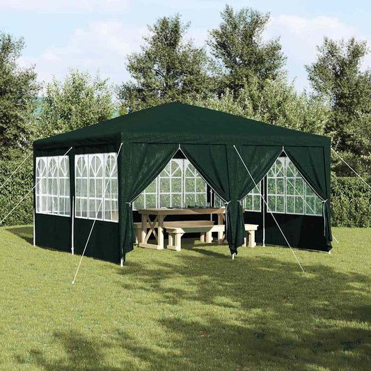 Party-Zelt Grün, Weiß 400 x 400 x 266 cm Polyester, Stahl