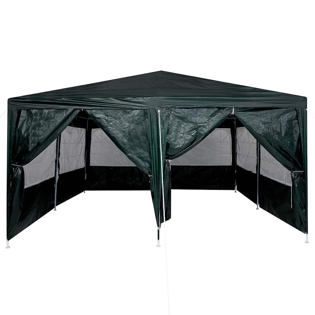 Party-Zelt Grün, Weiß 400 x 400 x 266 cm Polyester, Stahl