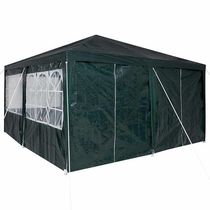 Party-Zelt Grün, Weiß 400 x 400 x 266 cm Polyester, Stahl