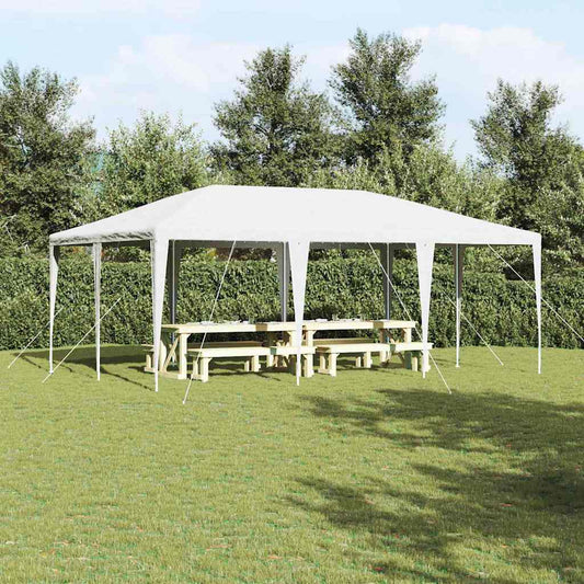 Party-Zelt Weiß 600 x 400 x 266 cm Polyester, Stahl