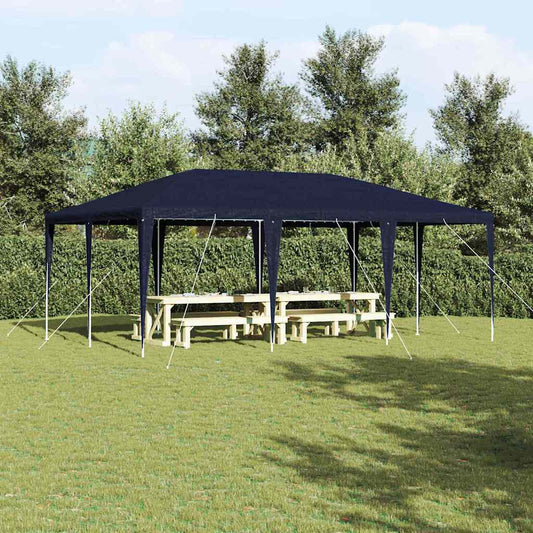 Party-Zelt Blau, Weiß 600 x 400 x 266 cm Polyester, Stahl