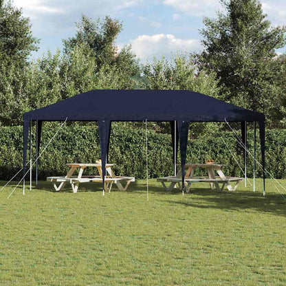 Party-Zelt Blau, Weiß 600 x 400 x 266 cm Polyester, Stahl