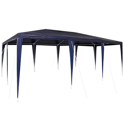 Party-Zelt Blau, Weiß 600 x 400 x 266 cm Polyester, Stahl