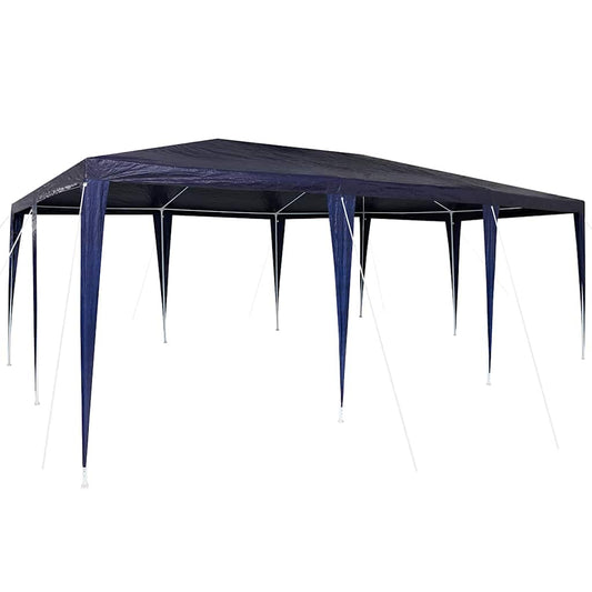 Party-Zelt Blau, Weiß 600 x 400 x 266 cm Polyester, Stahl