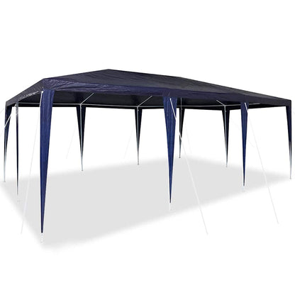 Party-Zelt Blau, Weiß 600 x 400 x 266 cm Polyester, Stahl