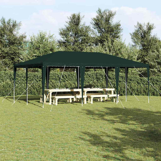 Party-Zelt Grün, Weiß 600 x 400 x 266 cm Polyester, Stahl