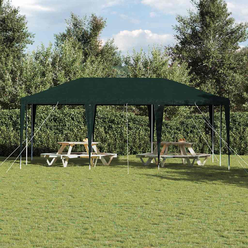 Party-Zelt Grün, Weiß 600 x 400 x 266 cm Polyester, Stahl