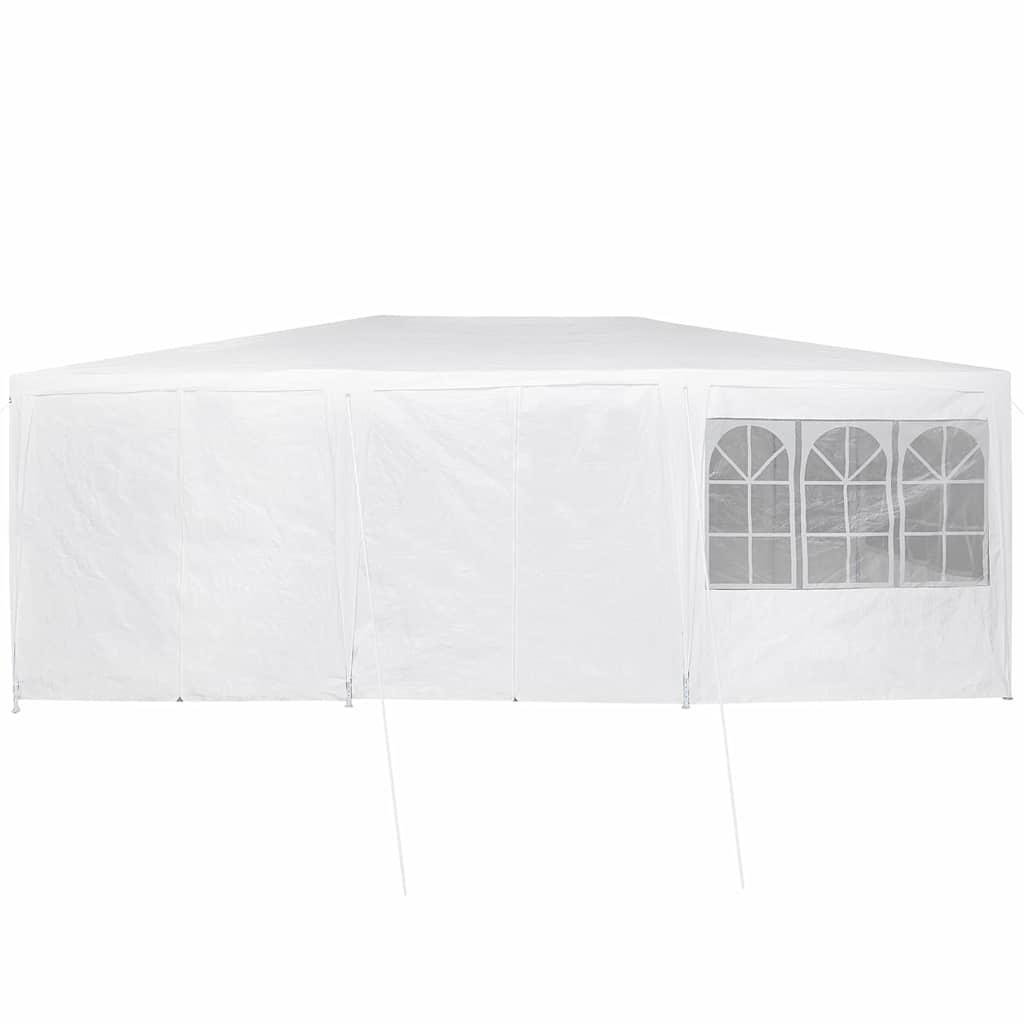 Party-Zelt Weiß 600 x 400 x 266 cm Polyester und Stahl
