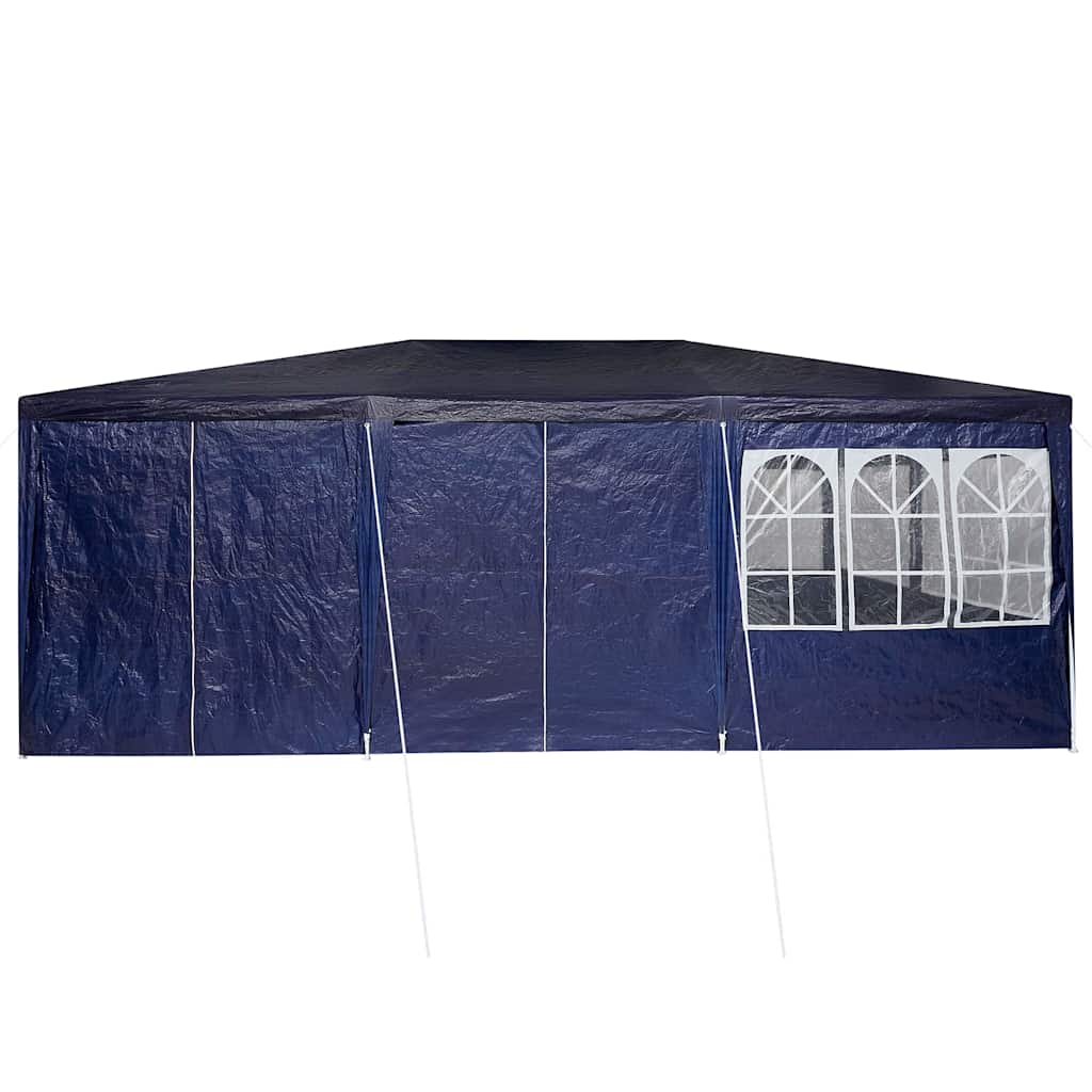 Party-Zelt Blau, Weiß 600 x 400 x 266 cm Polyester, Stahl