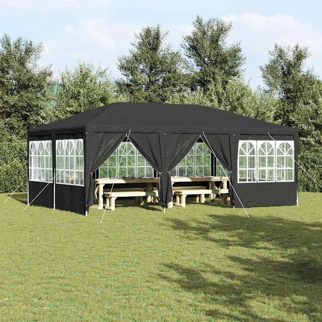 Party-Zelt Anthrazit, Weiß 600 x 400 x 266 cm Polyester, Stahl