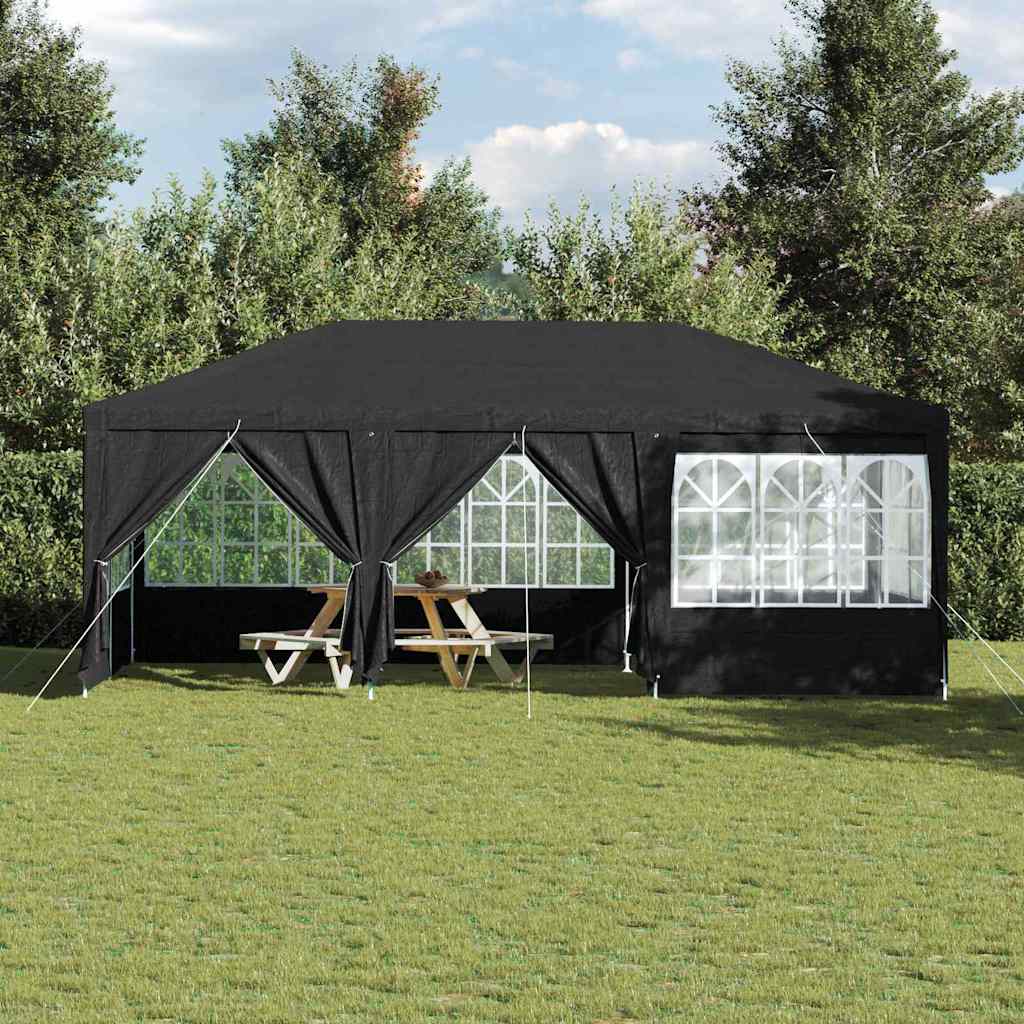 Party-Zelt Anthrazit, Weiß 600 x 400 x 266 cm Polyester, Stahl