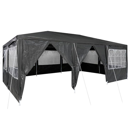 Party-Zelt Anthrazit, Weiß 600 x 400 x 266 cm Polyester, Stahl