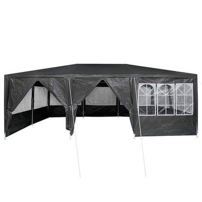 Party-Zelt Anthrazit, Weiß 600 x 400 x 266 cm Polyester, Stahl