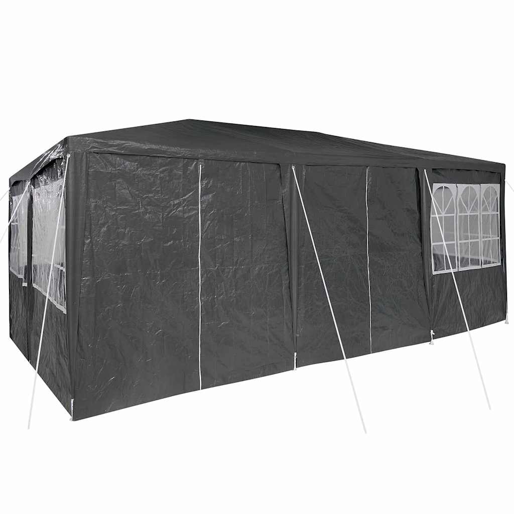 Party-Zelt Anthrazit, Weiß 600 x 400 x 266 cm Polyester, Stahl
