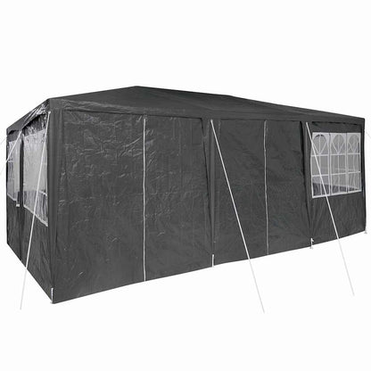 Party-Zelt Anthrazit, Weiß 600 x 400 x 266 cm Polyester, Stahl
